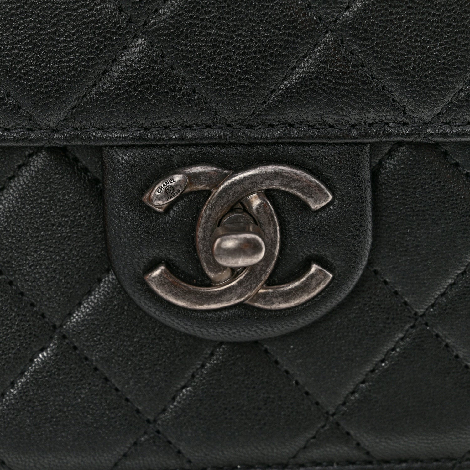 Chanel Lambskin Quilted Chic Pearls Flap Black 13 of 13