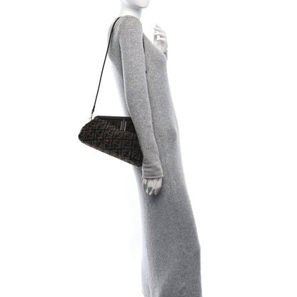 Fendi Shearling Shiny Nappa FF Midi Fendi First Real Ebano 2 of 13