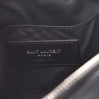 Saint Laurent Lambskin Y Quilted Monogram Loulou Cosmetic Case Black 6 of 11