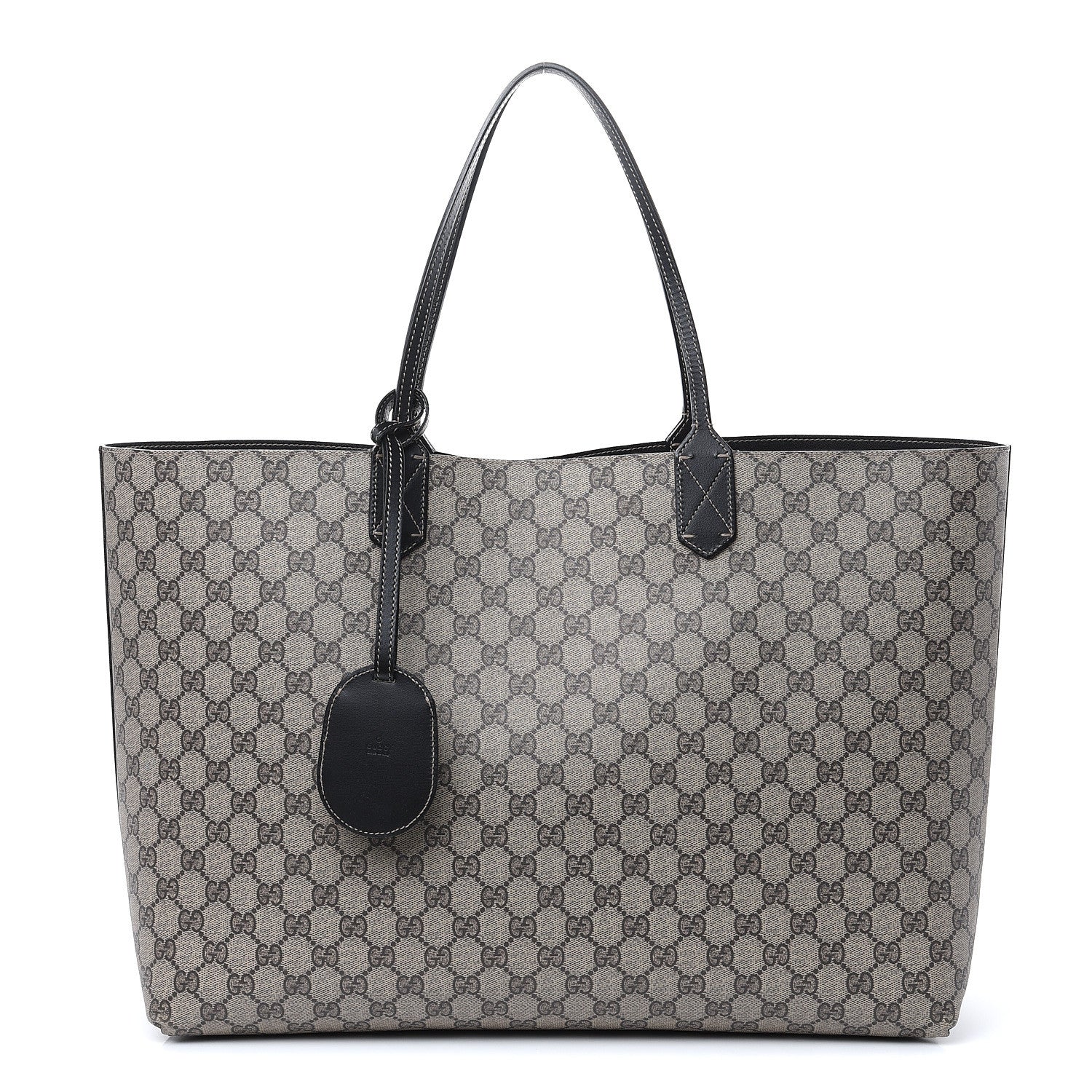 Gucci GG Supreme Monogram Large Reversible Tote Beige Black 1 of 20