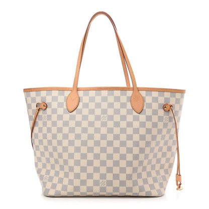 Louis Vuitton Damier Azur Neo Neverfull MM Rose Ballerine 1 of 10