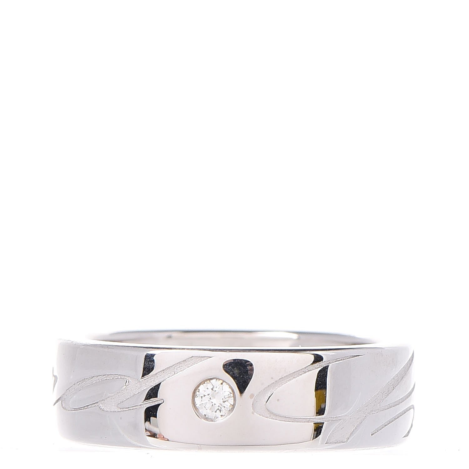 Chopard 18K White Gold Diamond Chopardissimo Ring 5 1 of 8