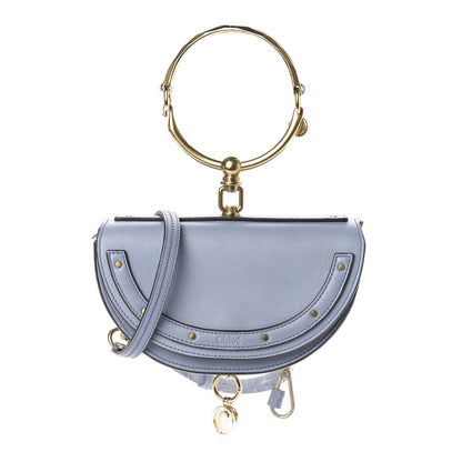 Chloe Calfskin Small Nile Bracelet Minaudiere Bag Street Blue 1 of 9