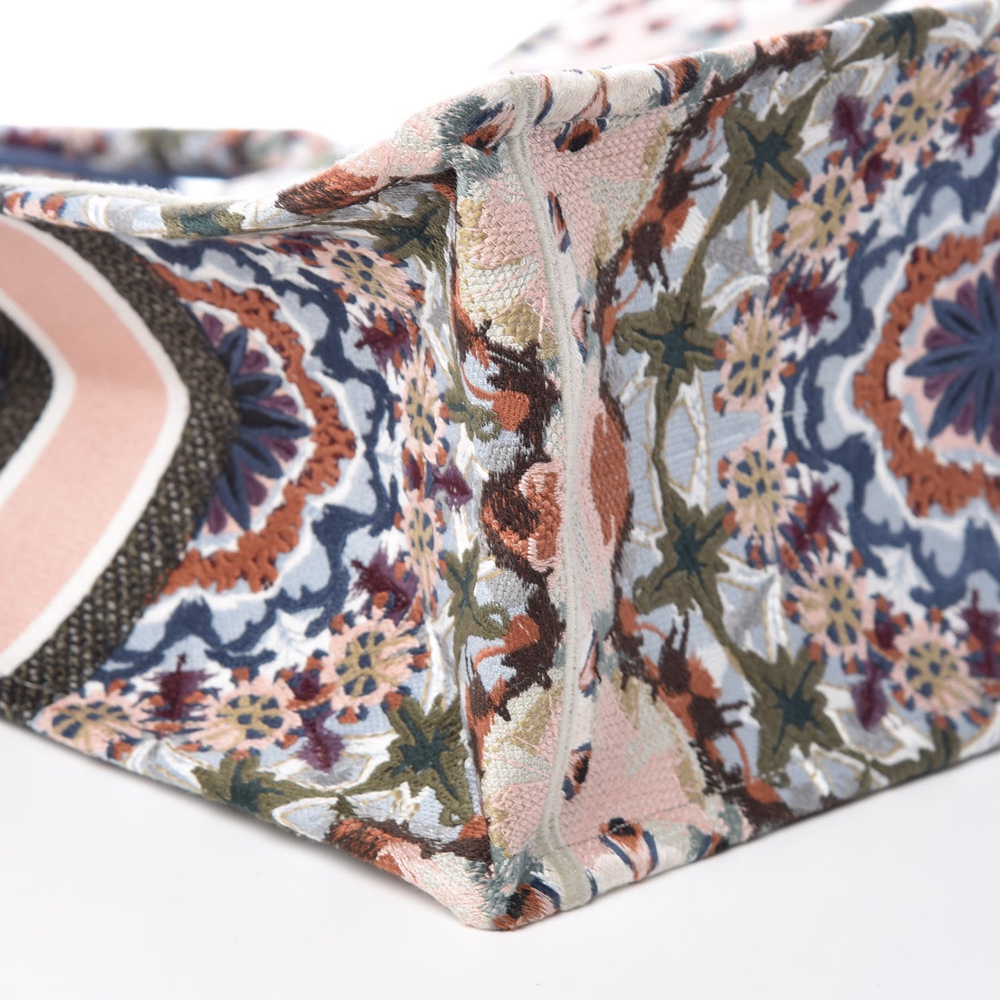 Canvas Embroidered KaleiDioroscopic Book Tote Multicolor