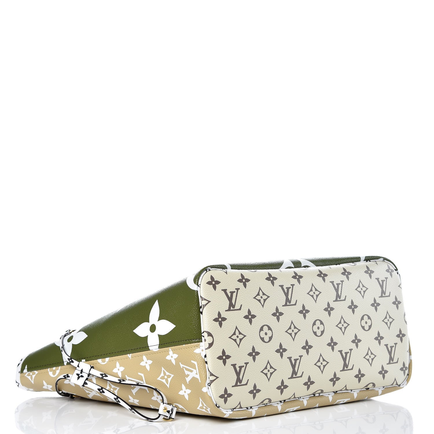 Louis Vuitton Monogram Giant Neverfull MM Kaki 8 of 10