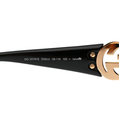 Gucci Acetate Crystal GG Sunglasses GG3578/S Black 5 of 8