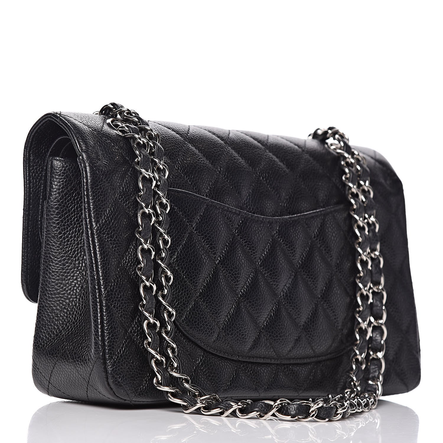 Chanel Caviar Quilted Medium Double Flap Black 4 of 15