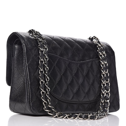 Chanel Caviar Quilted Medium Double Flap Black 4 of 15