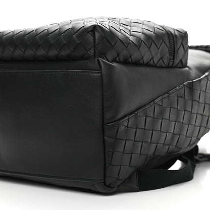 Bottega Veneta Smooth Calfskin Intrecciato Backpack Black 9 of 9