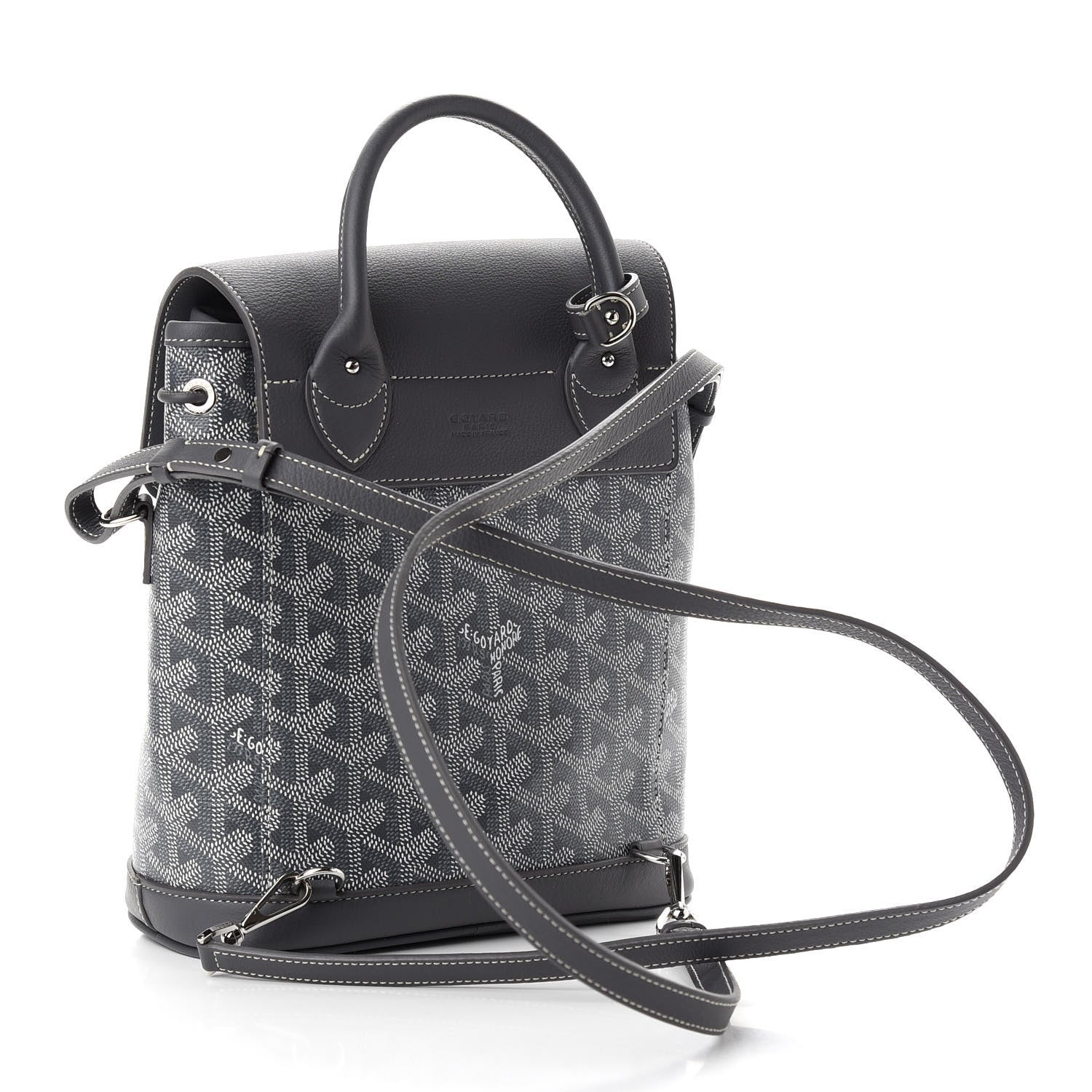 Goyard Goyardine Calfskin Mini Alpin Backpack Grey 3 of 8
