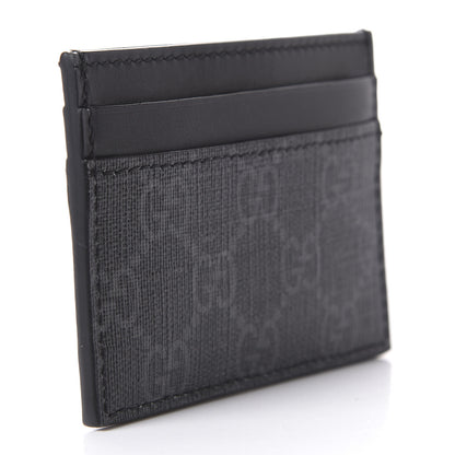 Gucci GG Supreme Monogram Kingsnake Card Holder Black Grey 3 of 8