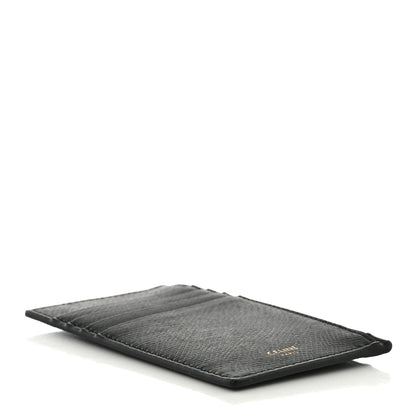 Celine Grained Calfskin Zipped Card Holder Black 4 of 11