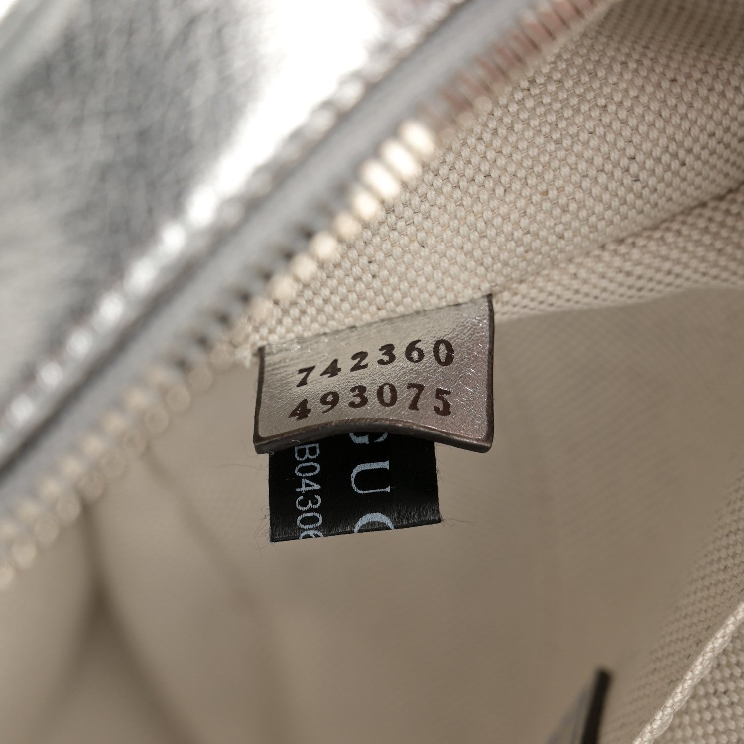Gucci Metallic Sakai Be Green Calfskin Diagonal Stitched Small Blondie Shoulder Bag Silver 7 of 12