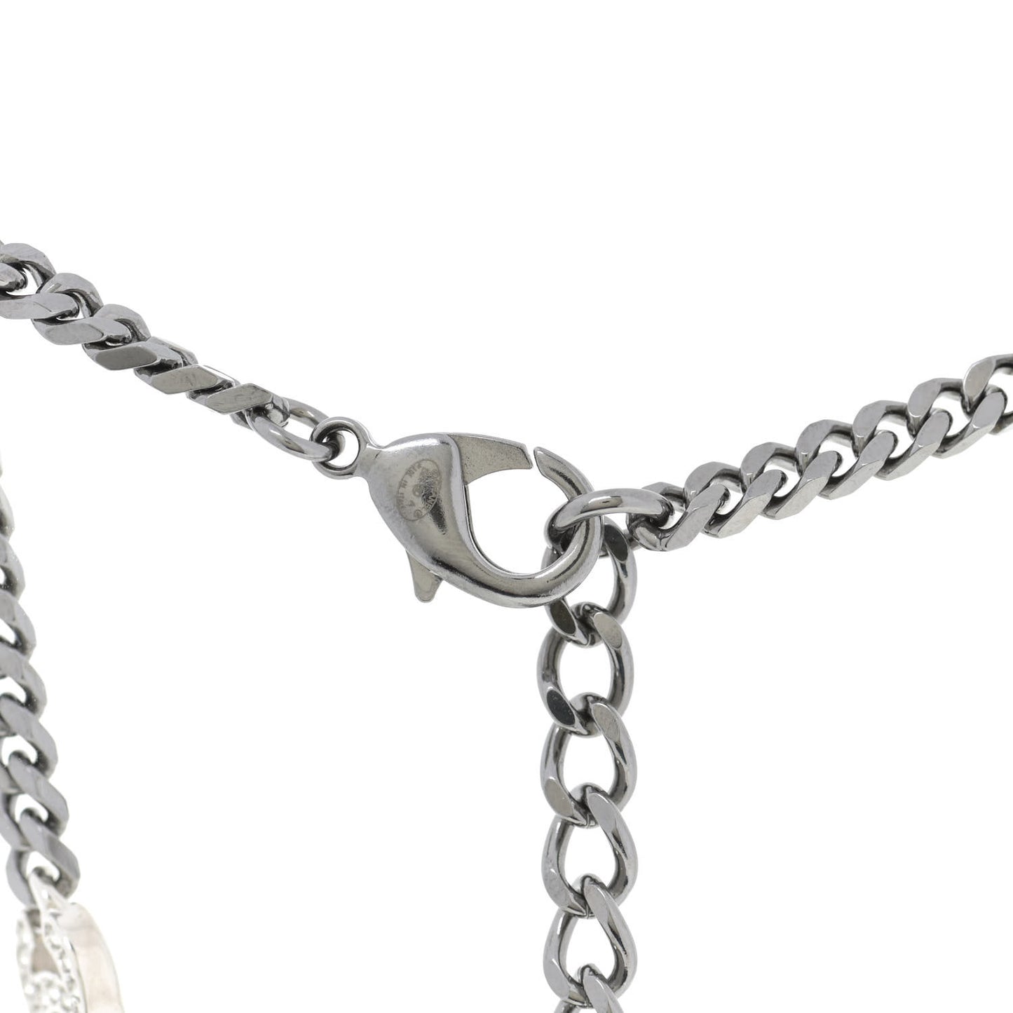 Ruthenium Crystal Chain CC Choker Silver