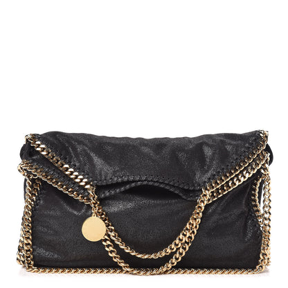 Stella McCartney Shaggy Deer Falabella Fold Over Tote Black 1 of 9