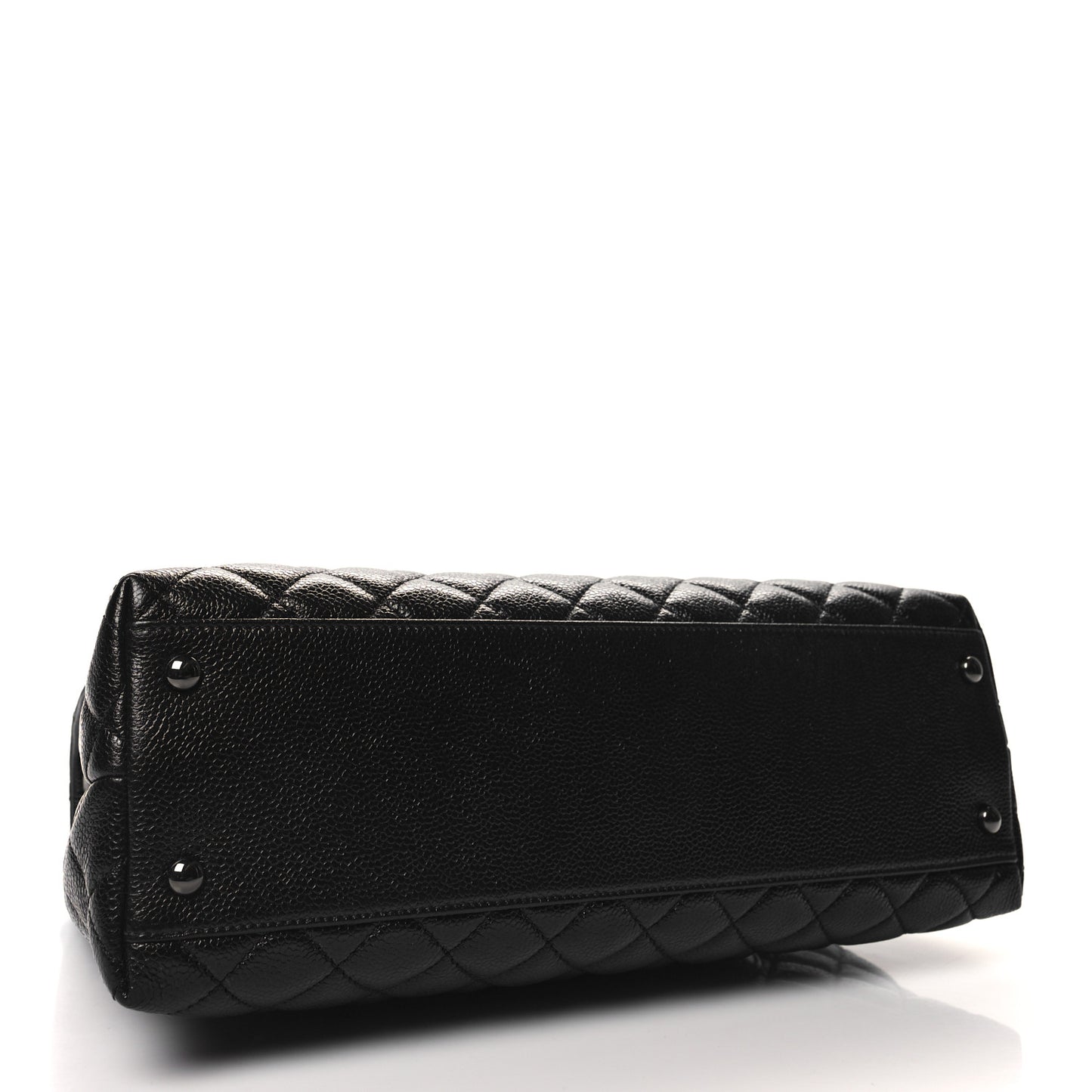 Caviar Quilted Medium Coco Handle Flap So Black