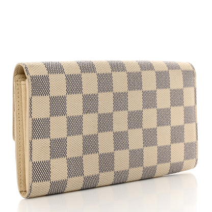 Louis Vuitton Damier Azur Sarah Wallet 3 of 8