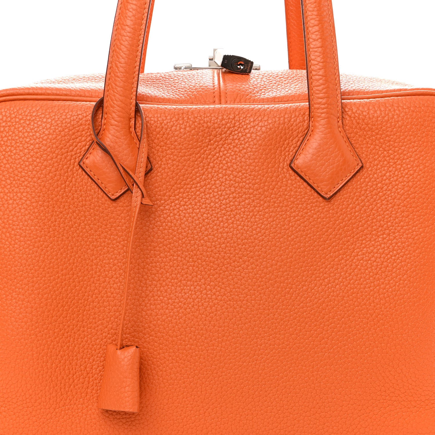 Hermes Taurillon Clemence Victoria II 35 Orange 8 of 13