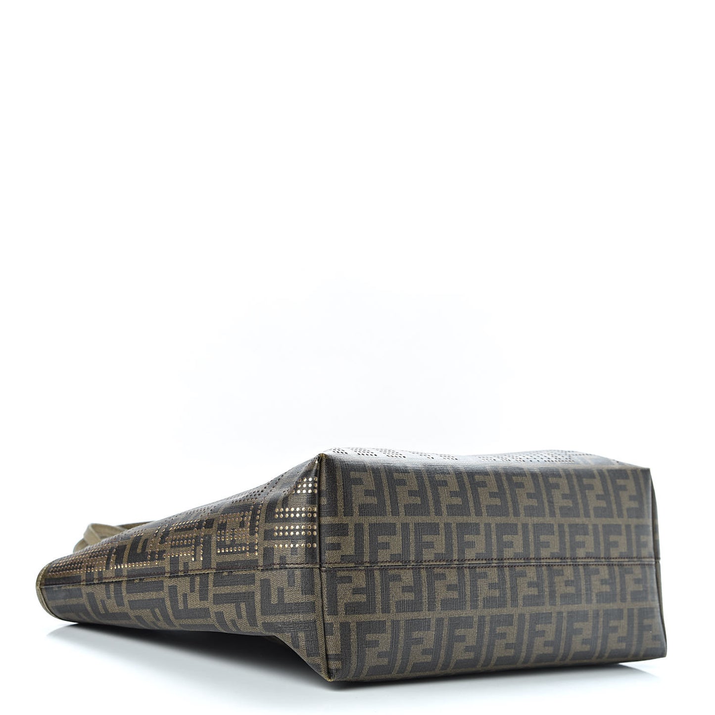 Zucca Lampo Studded Roll Tote Tobacco
