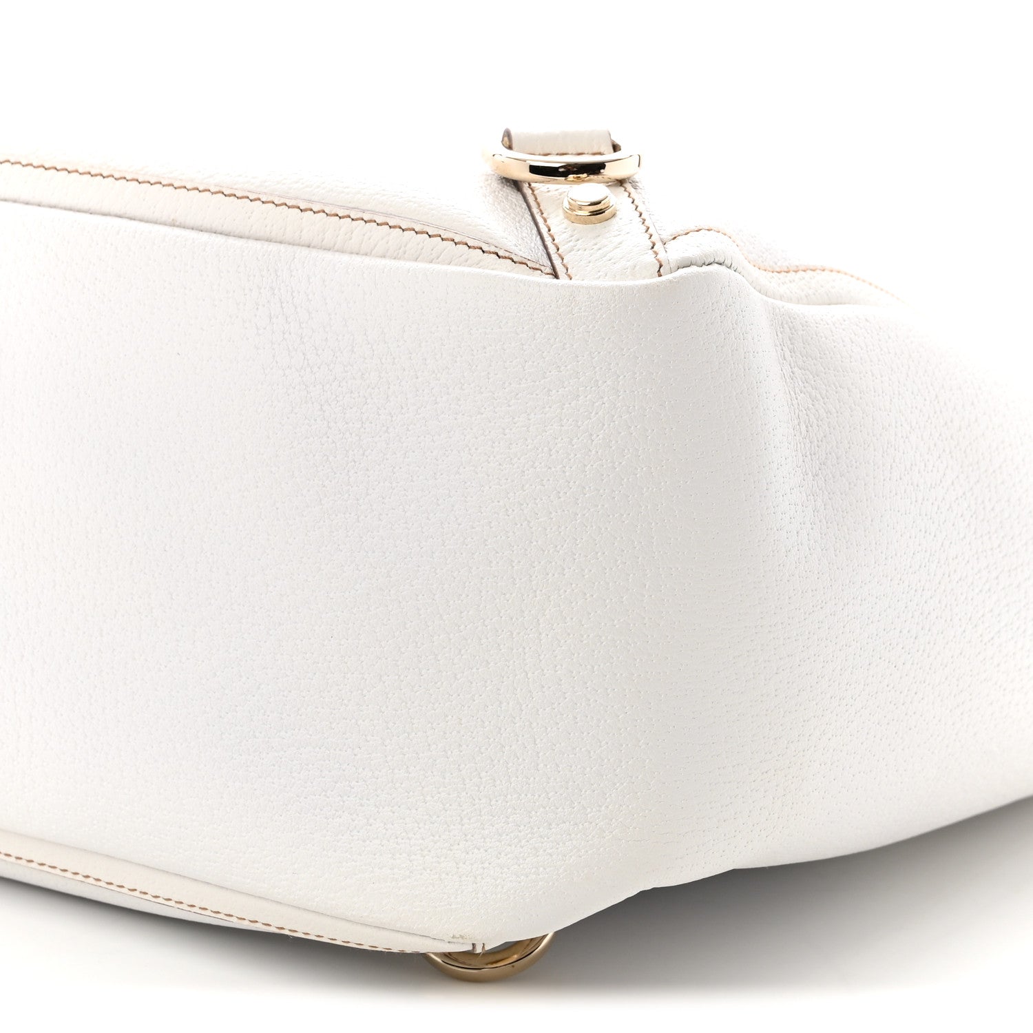 Gucci Textured Calfskin Abbey Tote  White 10 of 11