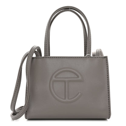 Telfar Vegan Leather Small Shopping Bag Grey 1 of 9
