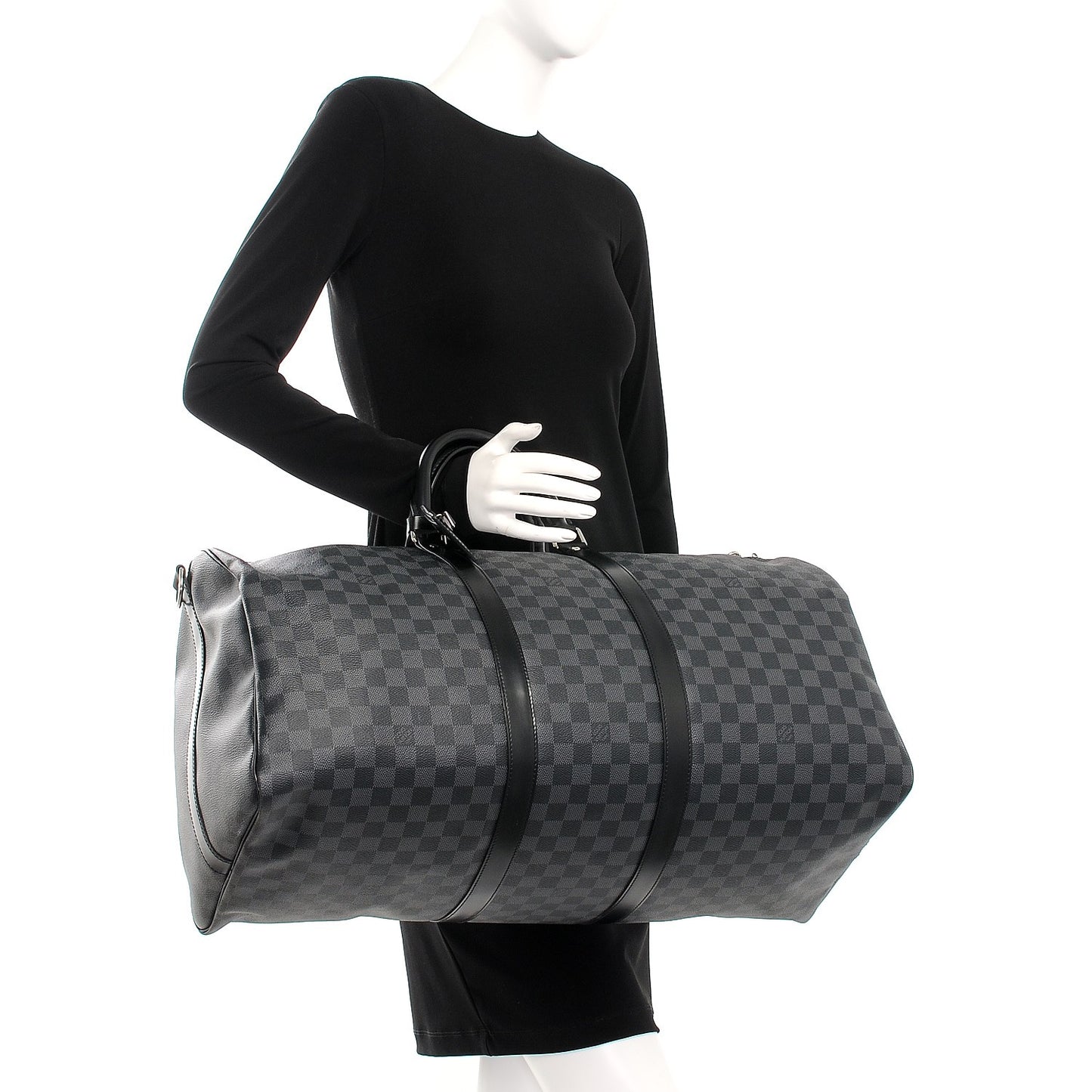 Damier Graphite Keepall Bandouliere 55