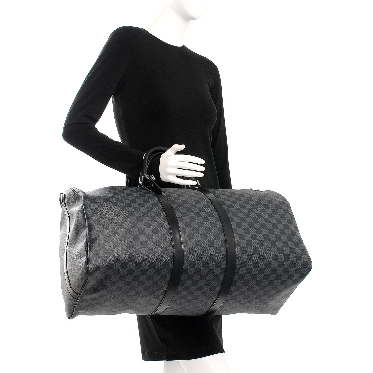 Louis Vuitton Damier Graphite Keepall Bandouliere 55 3 of 9