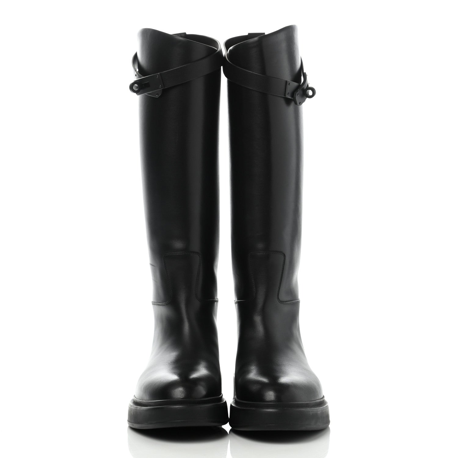 Hermes Box Kelly Jumping Boots 36 So Black 2 of 13