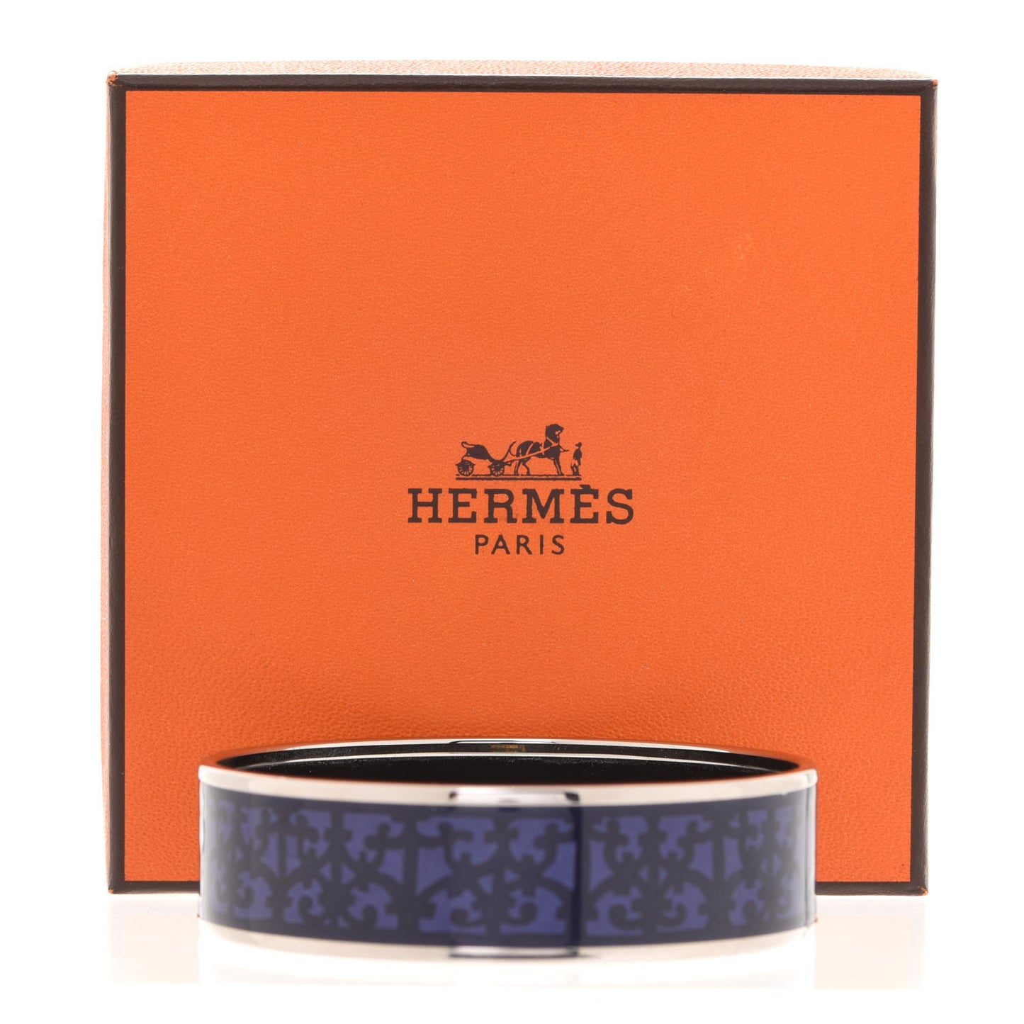 Enamel Printed Wide Balcons du Guadalquivir Bracelet 65 Blue