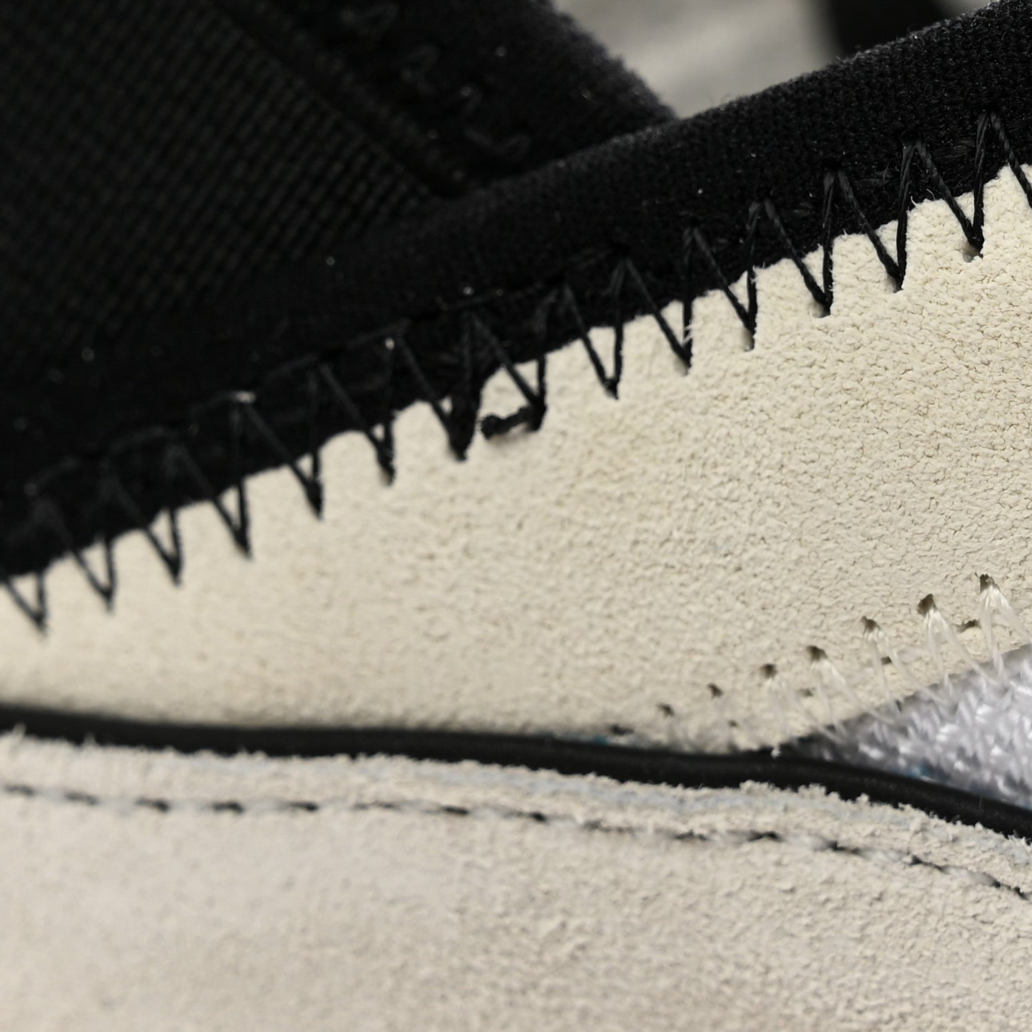 Fabric Suede Calfskin CC Sneakers 37 White