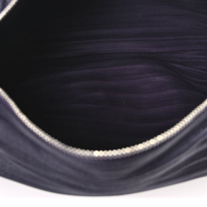 Loewe Lambskin Pleated Bracelet Pouch shoulder Bag Violet 5 of 10