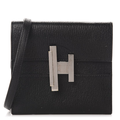 Hermes Chevre Chamkila Mini Cinhetic Wallet Black 1 of 13