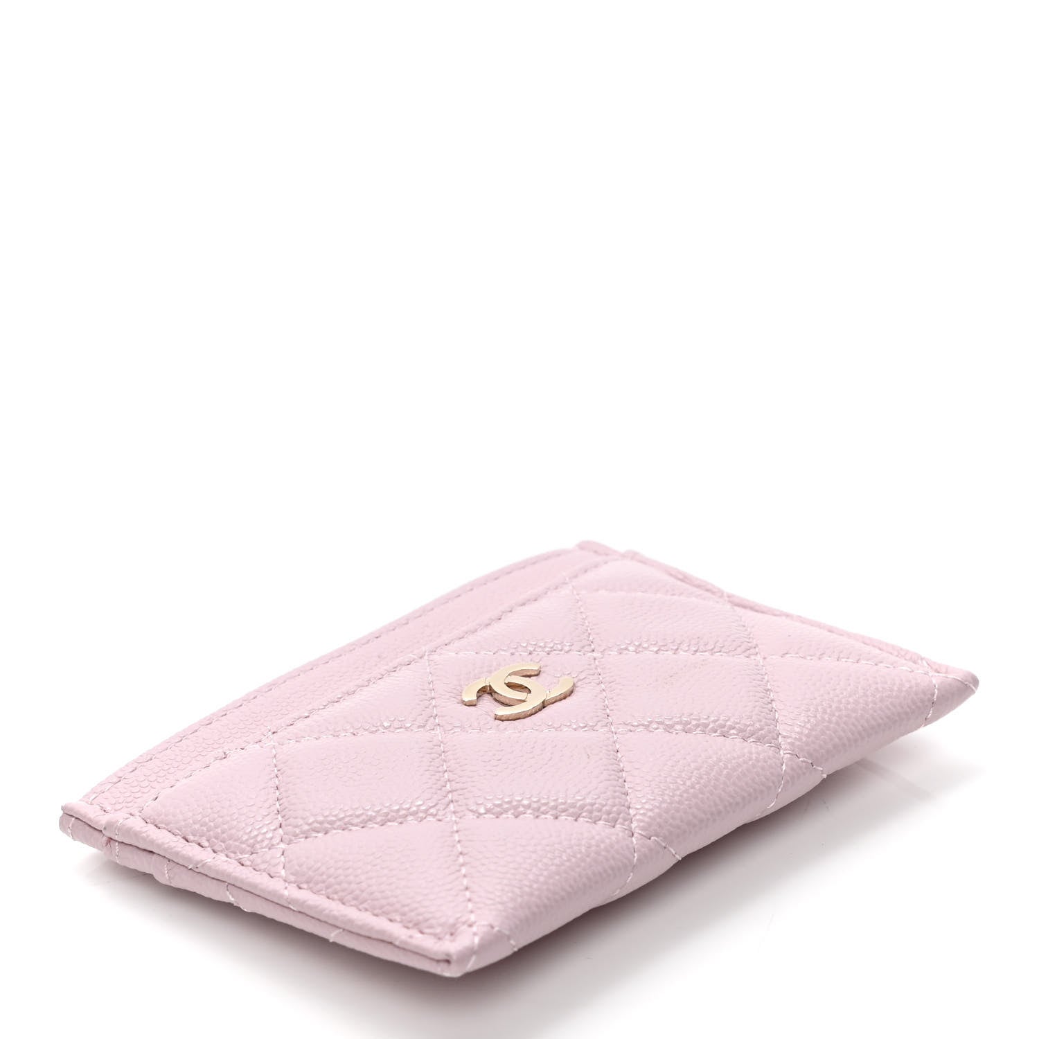 Chanel Caviar Quilted Card Holder Light Pink 3 of 5