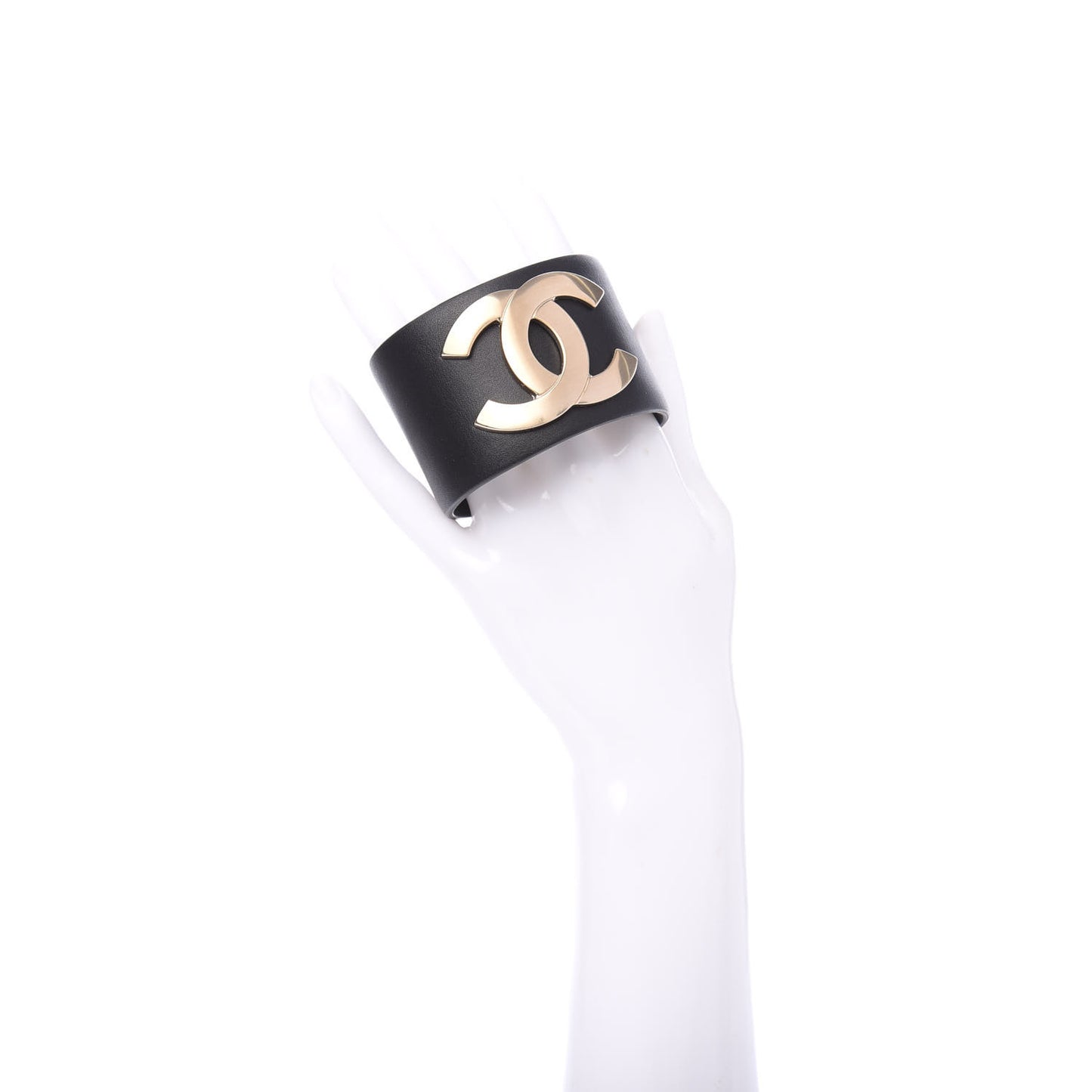 Calfskin CC Wide Cuff M Black