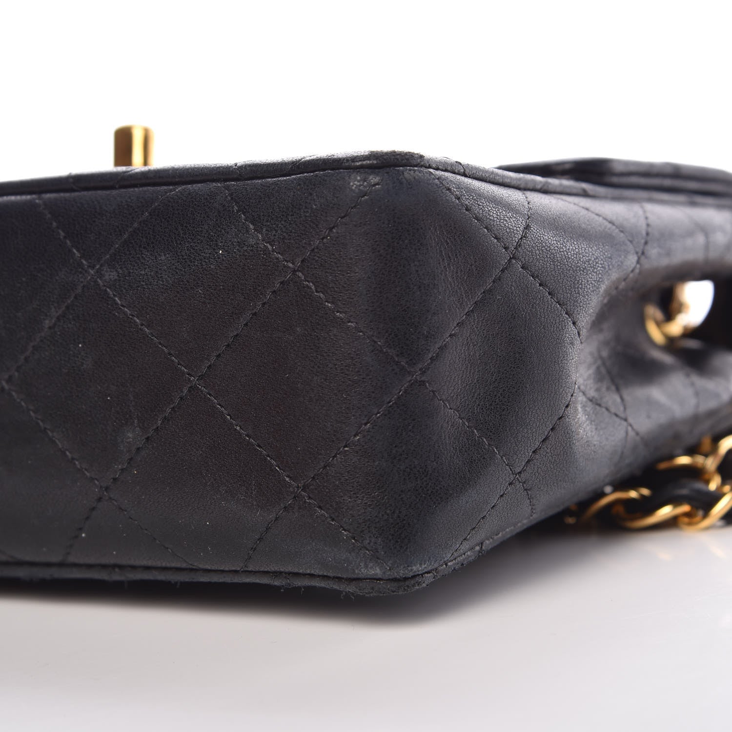 Chanel Lambskin Quilted Mini Square Flap Black 11 of 12
