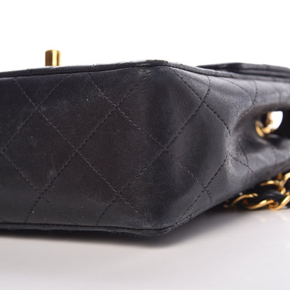 Chanel Lambskin Quilted Mini Square Flap Black 11 of 12