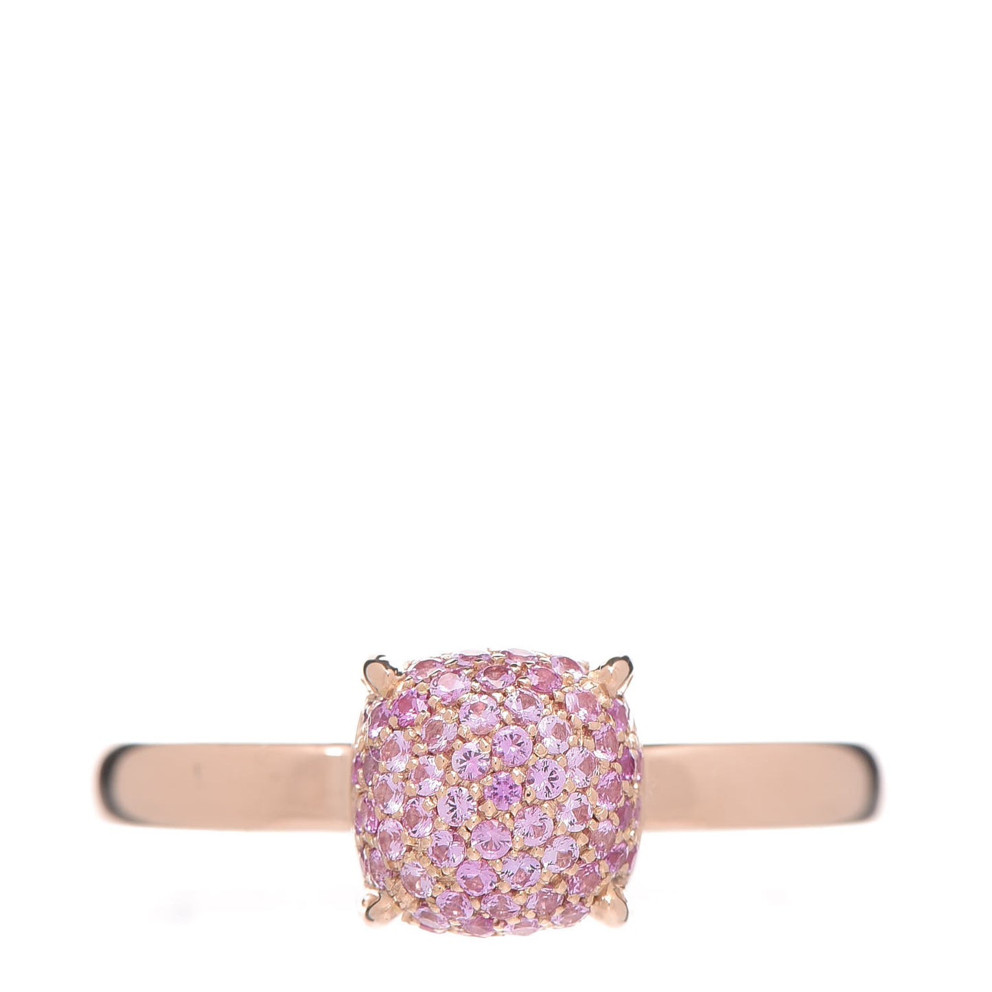 18K Rose Gold Pink Sapphire 7mm Paloma Picasso Sugar Stacks Ring 54 7