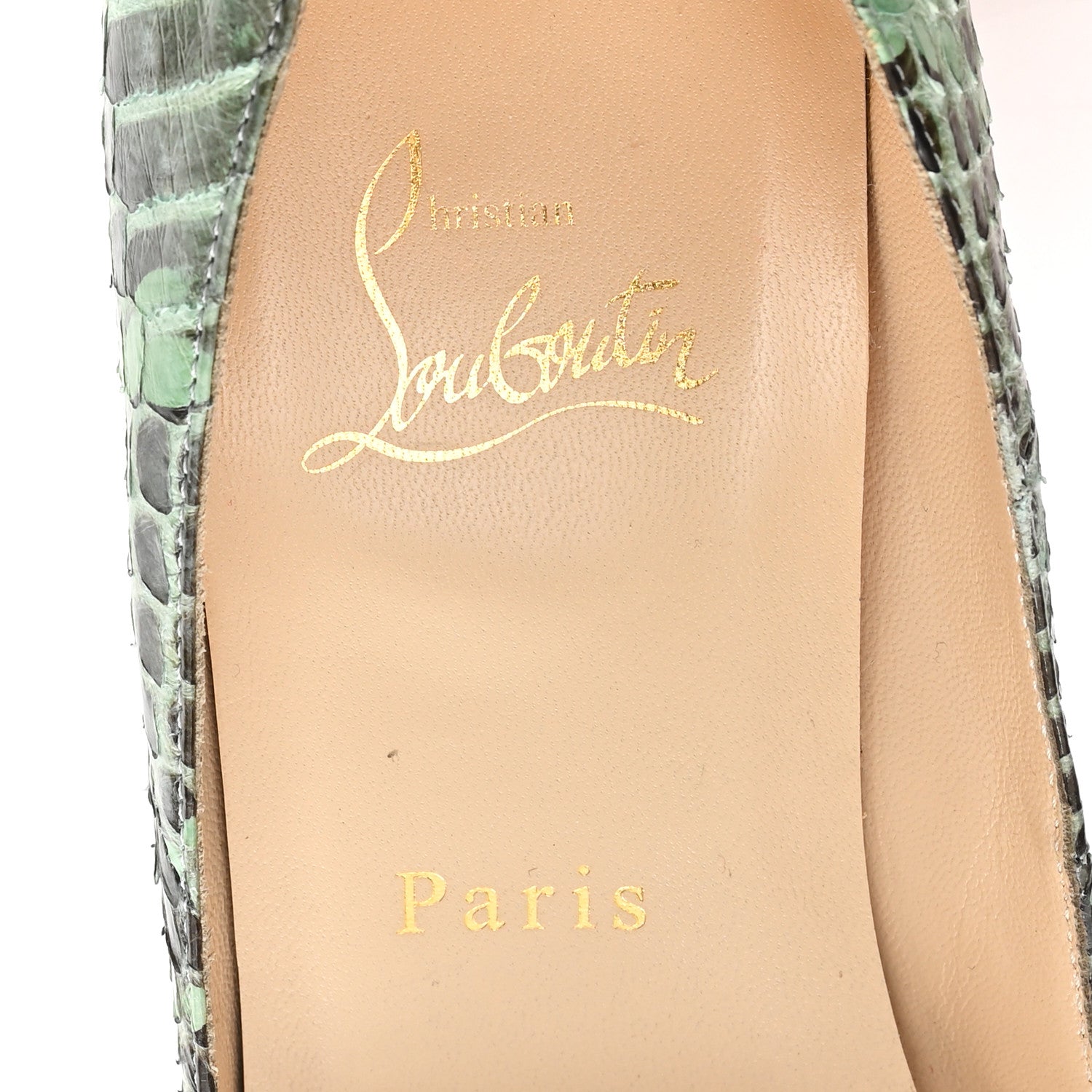 Christian Louboutin Watersnake Very Prive 120 Pumps 40 Aqua 8 of 9
