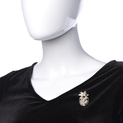 Chanel Pearl Pineapple Brooch Gold 2 of 5