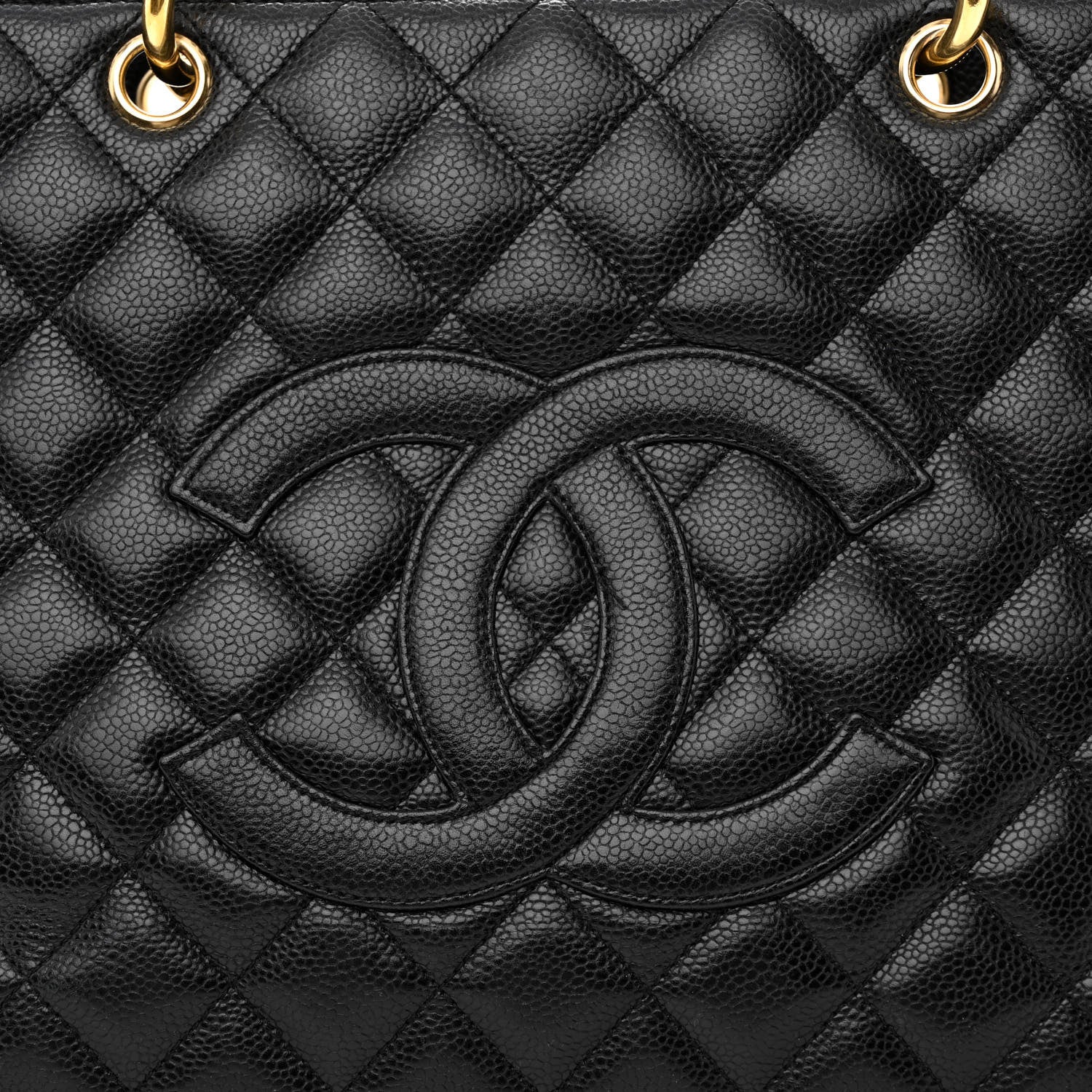 Chanel Caviar Quilted Grand Shopping Tote GST Black 8 of 13