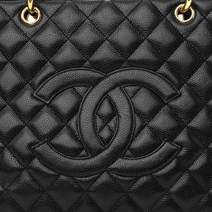 Chanel Caviar Quilted Grand Shopping Tote GST Black 8 of 13