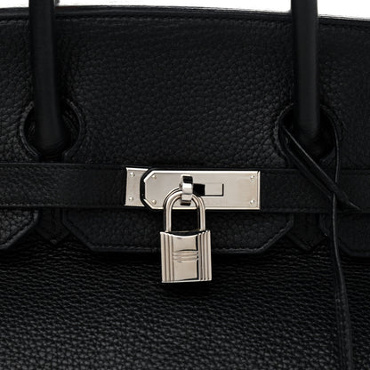 Hermes Taurillon Clemence Birkin 35 Black 15 of 15