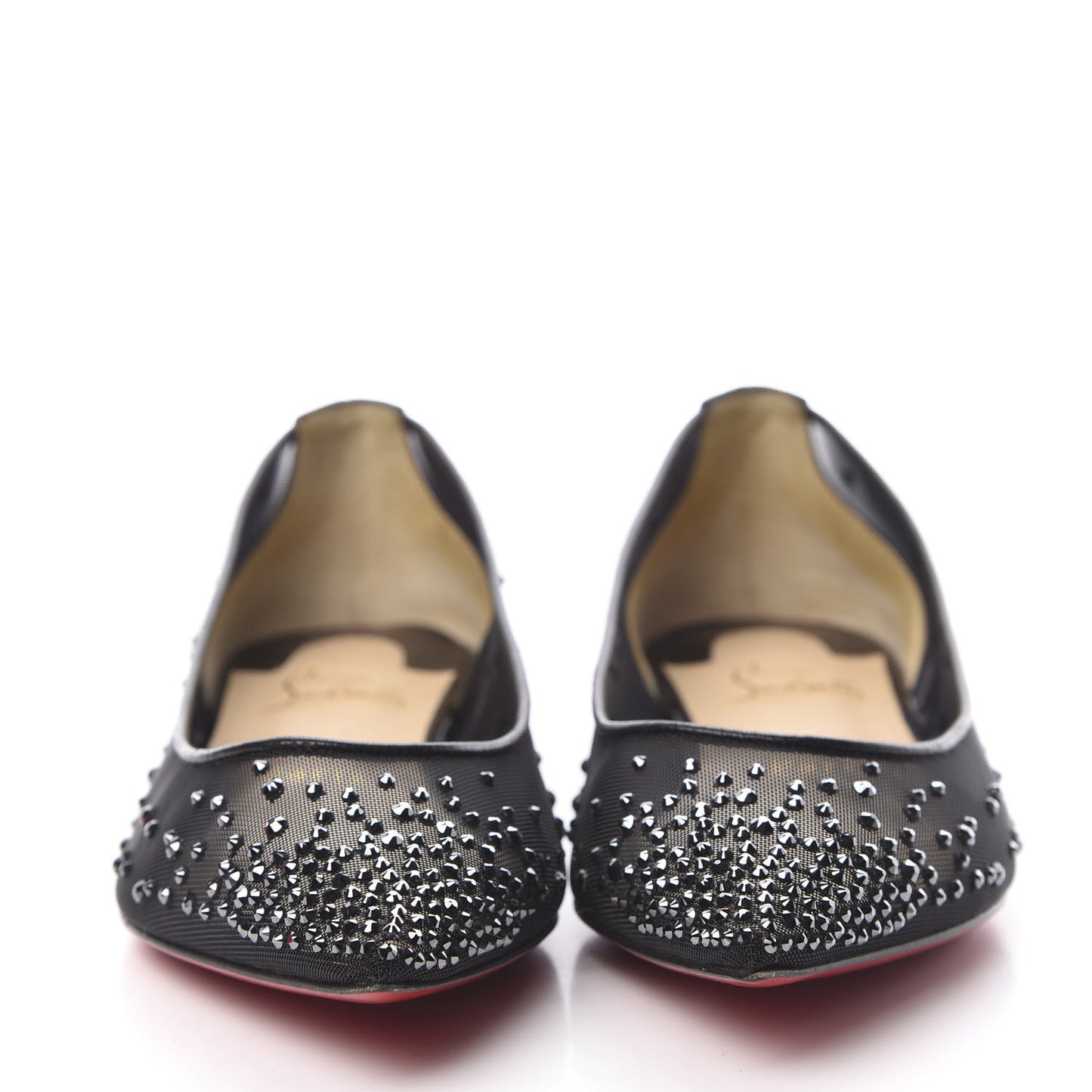 Crystal Strass Follies Flats 37.5 Black