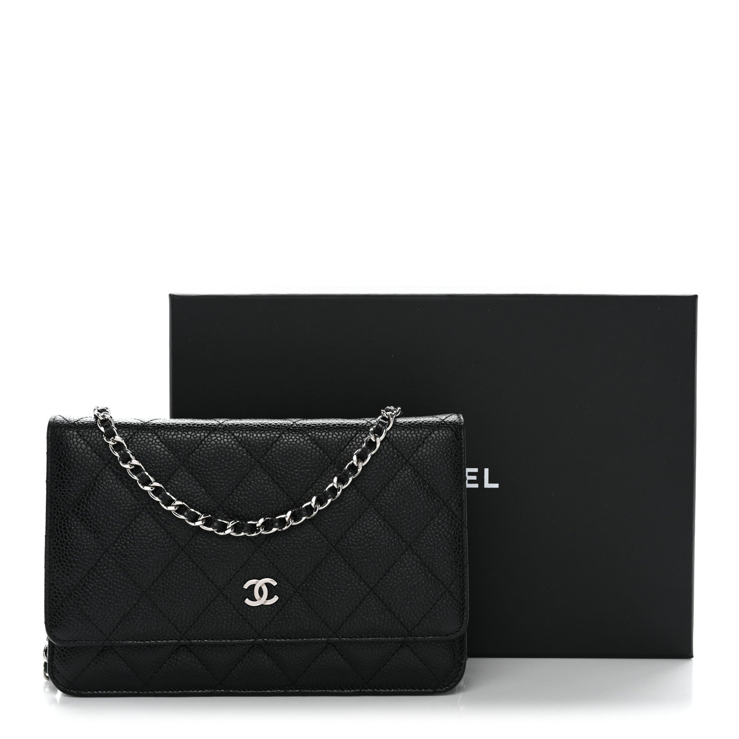 Chanel Caviar Quilted Wallet on Chain WOC Black 13 of 13