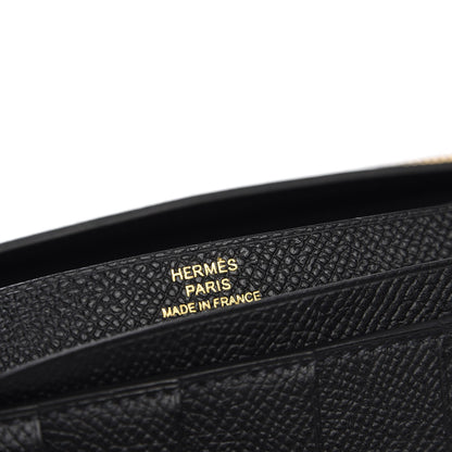 Hermes Epsom Bearn Gusset Wallet Black 6 of 8