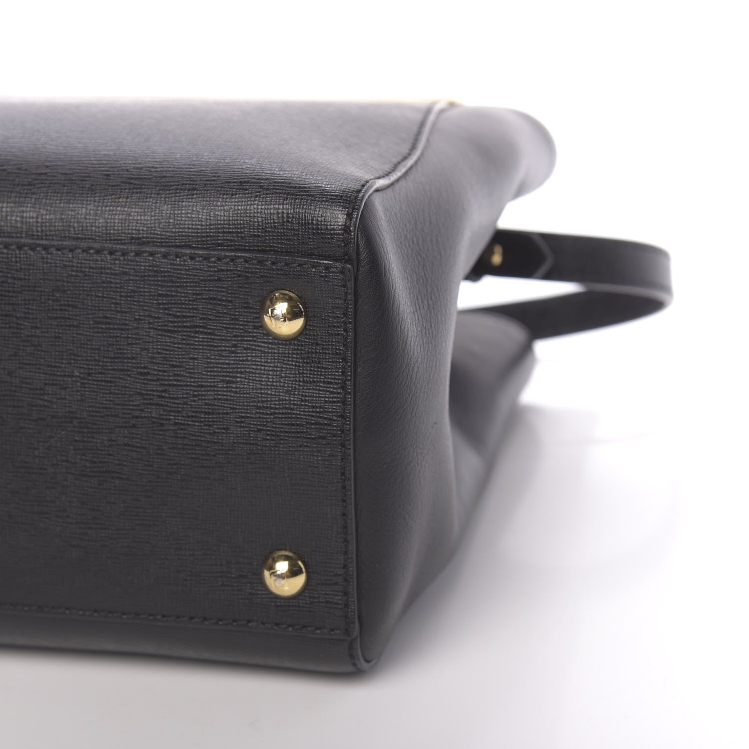 Fendi Vitello Elite Petite 2Jours Tote Black 8 of 10