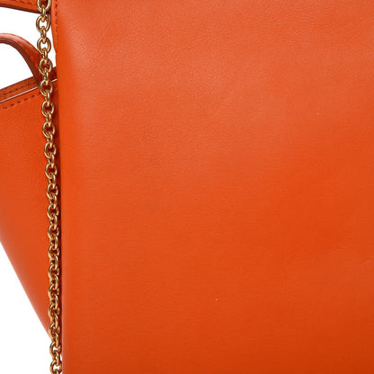 Celine Supple Natural Calfskin Tri-Fold Clutch Orange 7 of 7