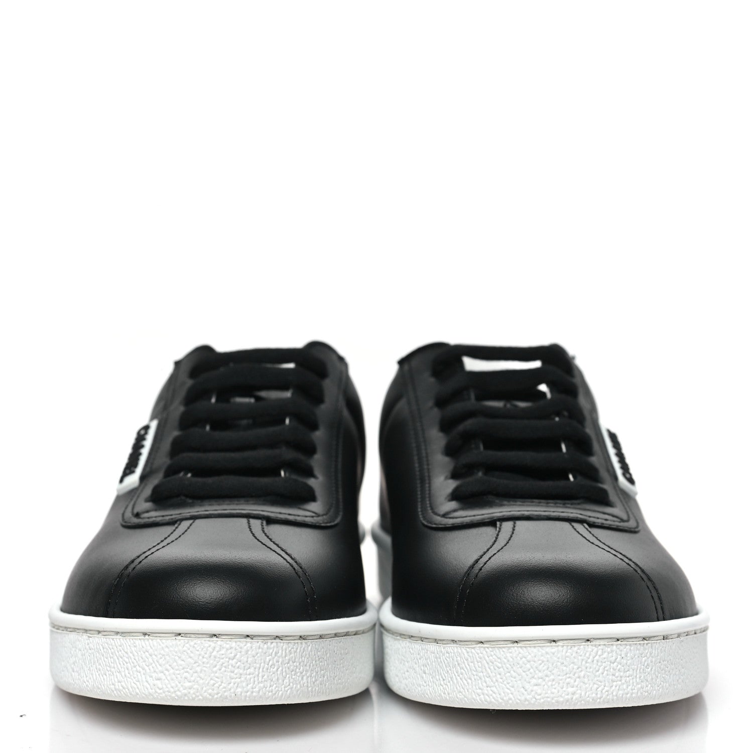 Chanel Calfskin CC Womens Sneakers 36.5 Black 1822759 – FASHIONPHILE