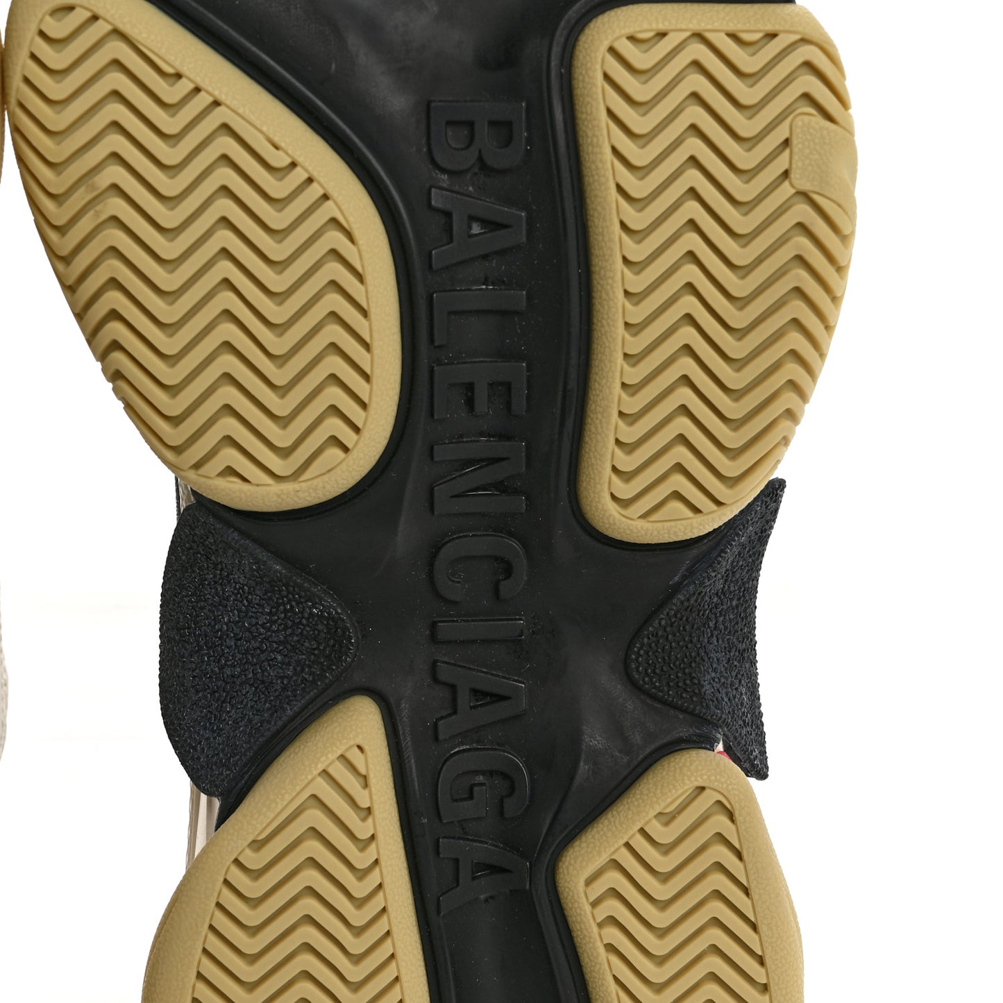 Fabric Mesh Womens Triple S Sneakers 39 Grey Red White