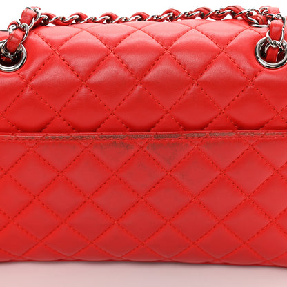 Chanel Lambskin Quilted Small Geometric Flap Red 15 of 20